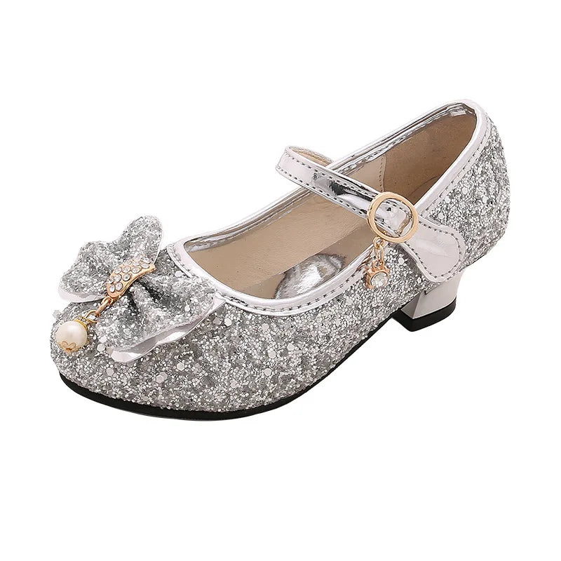 New Children Shoes Girls High Heel Princess Dance Sandals for Girls Kids Shoes Glitter Soft Leather Fashion Party Dress Wedding Sarah Houston