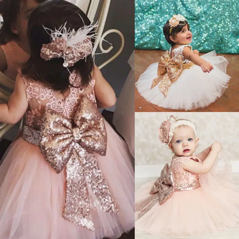 Newest Fashion Toddler Kids Girl Princess Dress Flower Wedding Party Pageant Formal Dresses Sarah Houston