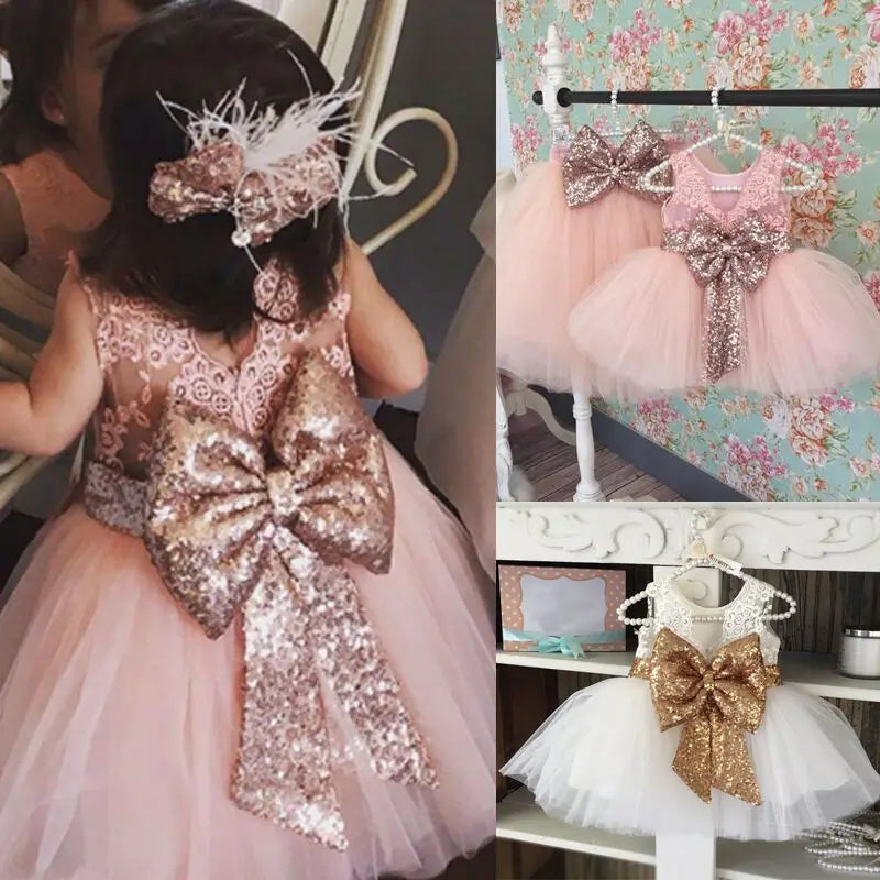 Newest Fashion Toddler Kids Girl Princess Dress Flower Wedding Party Pageant Formal Dresses Sarah Houston