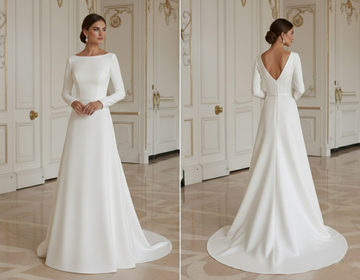 Petite A-Line Wedding Dress Tailored Silhouette Bridal
