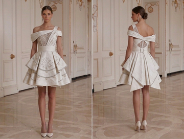 Petite Mini Bridal Dress Tailored Party Bridal