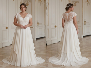 Plus Size Wedding Dress For Beach Wedding Bridal