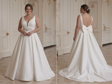 Brautkleid in Übergröße für kurvige Braut Hochzeitskleid