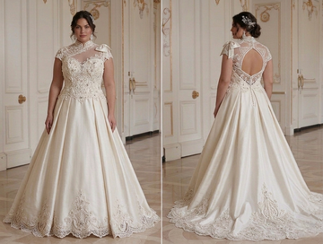 Plus Size Wedding Dress For Formal Ceremony Bridal