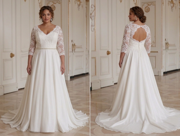 Plus Size Wedding Dress For Intimate Wedding Bridal
