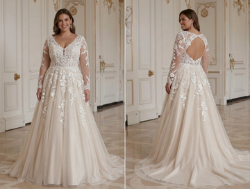 Plus Size Wedding Dress For Outdoor Wedding Bridal