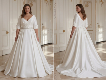 Hochzeitskleid in Übergröße für die Braut in Übergröße Elegant