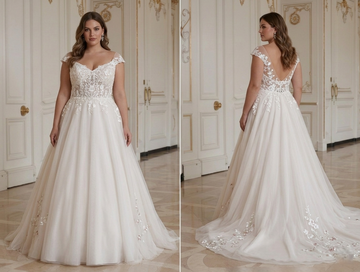 Plus Size Wedding Dress For Spring Wedding Bridal