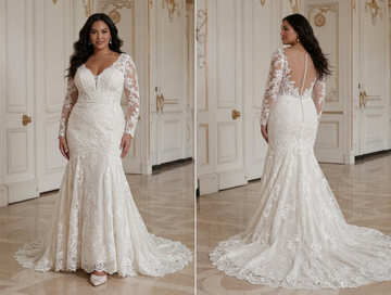 Plus Size Wedding Dress Mermaid Plus Size Bridal Gown