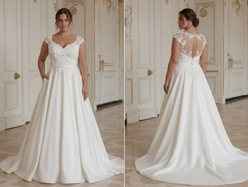Plus Size Wedding Dress Plus Size A-Line Bridal