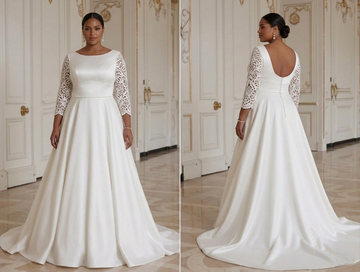 Plus Size Wedding Dress With Empire Waist Bridal
