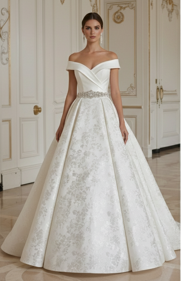 Prinzessin Brautkleid für Black-Tie-Hochzeit Formal