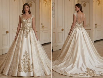 Prinsesse Brudekjole For Elegant Kveldsevent Bryllup