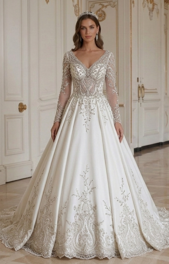 Princess Wedding Dress For Formal Black Tie Wedding