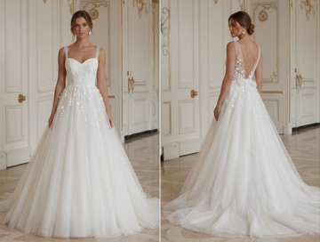 Princess Wedding Dress For Summer Wedding Lightweight Tulle