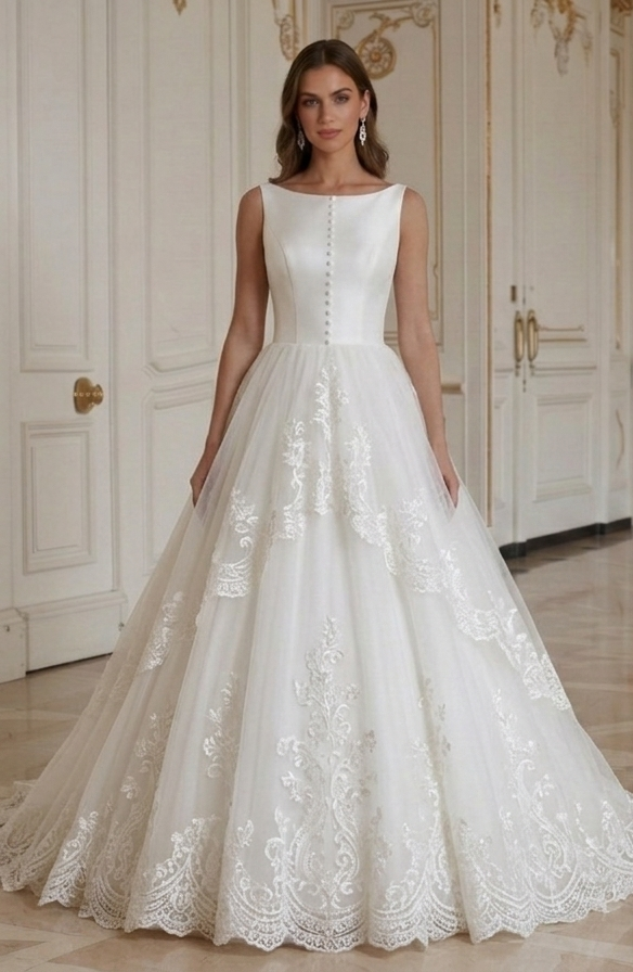 Princess Wedding Dress For Traditional Wedding Ceremony
