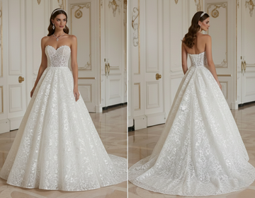 Vestido de Noiva Princesa Clássico e Atemporal de Estilo Real