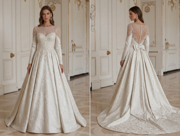 Princess Wedding Dress With Chapel Train Timeless Bridal
