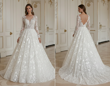 Princess Wedding Dress With Romantic Floral Lace