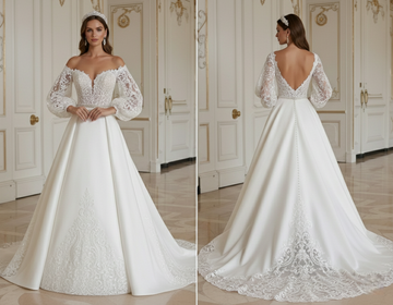 Princess Wedding Dress With Sophisticated Royal Style