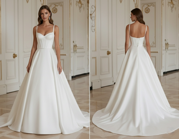 Princess Wedding Dress With Structured Boned Bodice