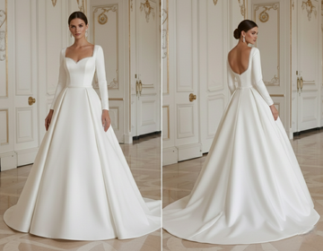 Princess Wedding Dress With Structured Waistline Support