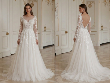 Romantic Lace Wedding Dress Soft Feminine Bridal