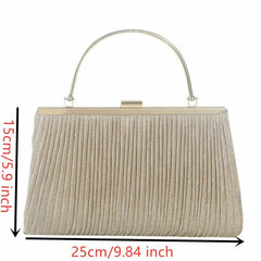 Luxy Moon Women Handbag Luxury Apricot Evening Clutch Bag Party Chain Shoulder Bag Female Sequin Wedding Purse Bag