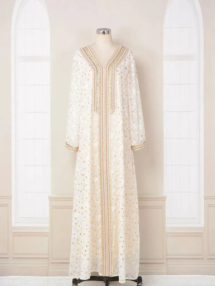 Moroccan Kaftans for Women Party Evening Belted Arabic Dress Dubai Turkey Islamic Clothing Ramadan Eid White Abaya Muslim Gown