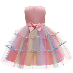 Fille Unicorn robe enfants fête anniversaire costume costume sans manches suinter le mariage tenue de Noël pour enfants vêtements