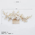 White Ceramic Flowers Updos Hair Pins for Bride Bridesmaids Flower Girls Handmade Headdress Hairpin Accessories for Bride
