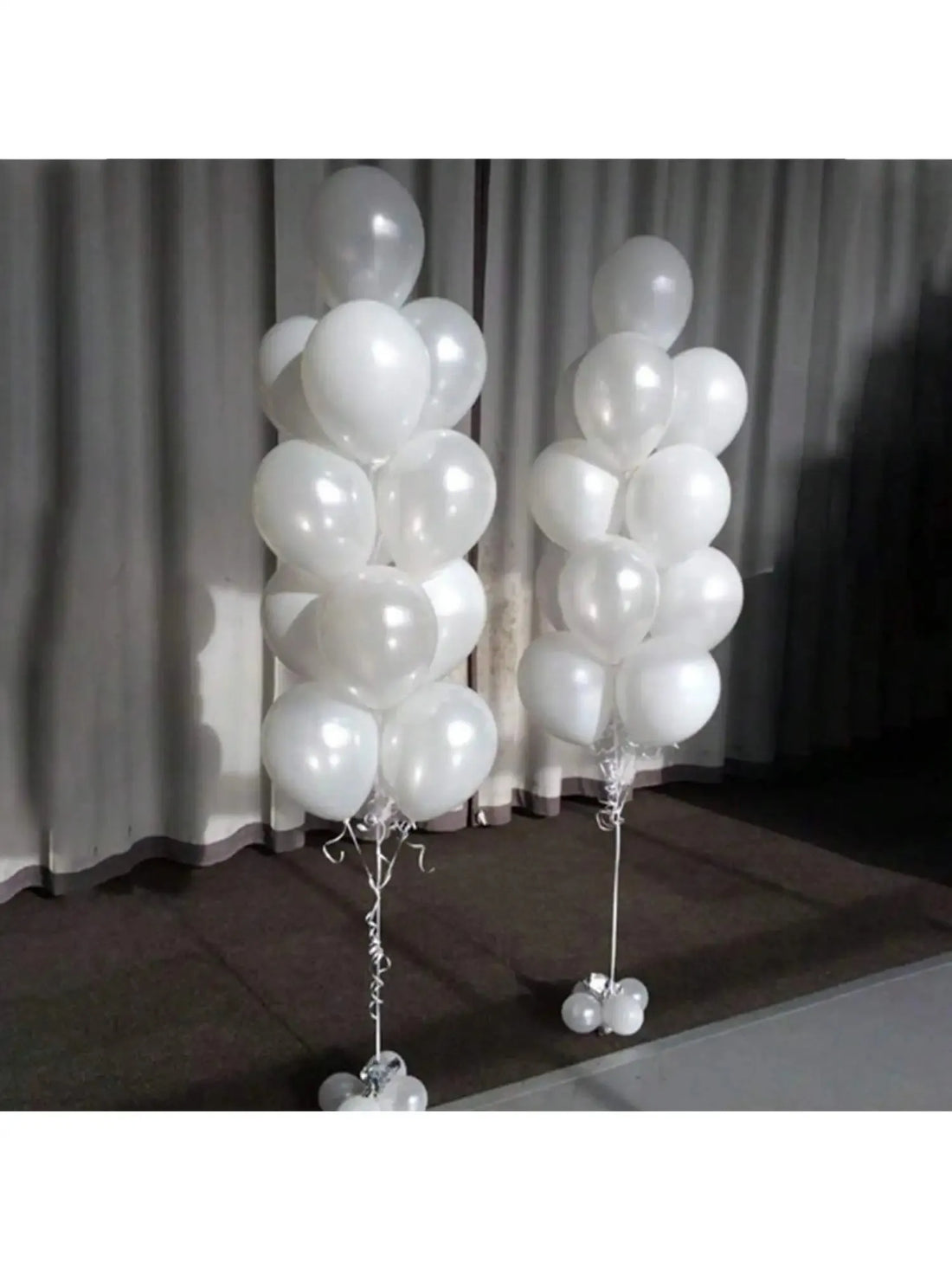 CAI 40PCS 12 inch white pearlescent white latex balloon set suitable for wedding celebrations, birthday parties, and graduation