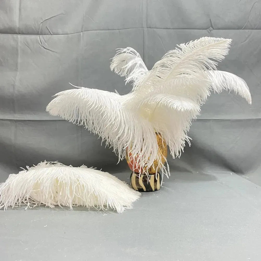 Fluffy Pink Ostrich Feathers 50cm Long for Wedding Party Home Tablecenter Decor Needlework Accessories Crafts Plume Wholesale