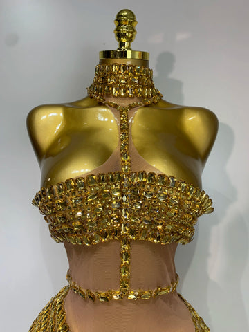 Funkelndes Strass Kurzes Kleid für Damen Sexy Party Geburtstag Feiern Kleid Fotoshooting Bühnenauftritt DJ Gesang Kostüme