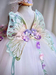 Robe de la princesse des filles ailes de papillon pour enfants