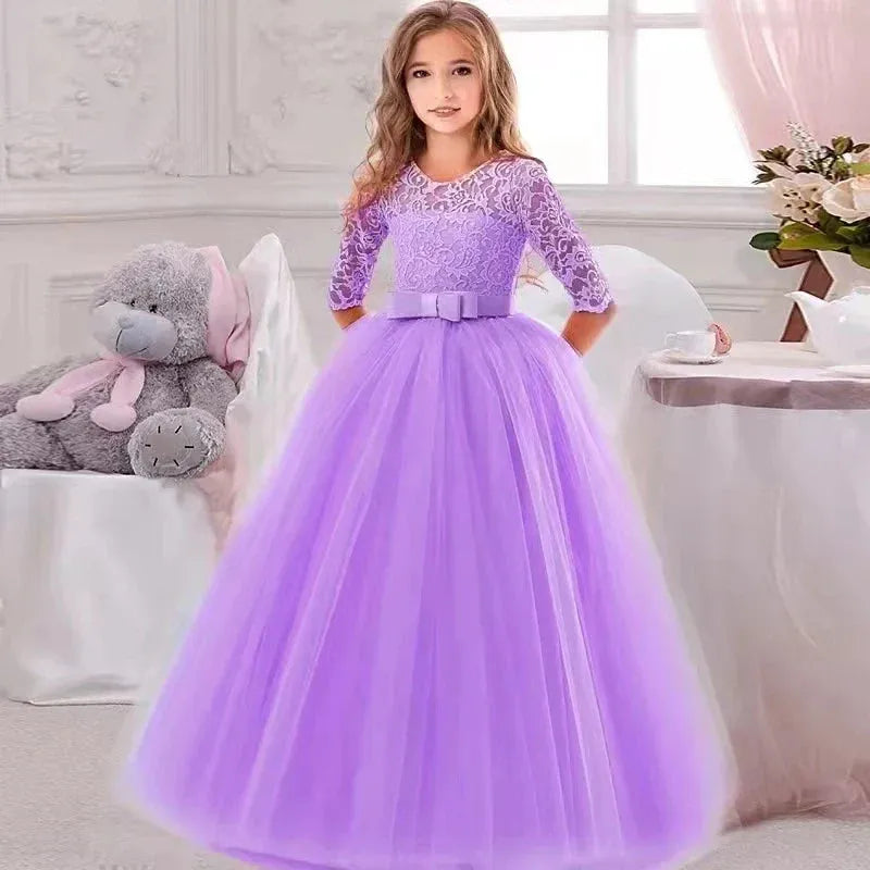 Baby Girl Princess Dress for Party Ball Gown Wedding White Dresses Kids Christmas Bridesmaid Costume style 3