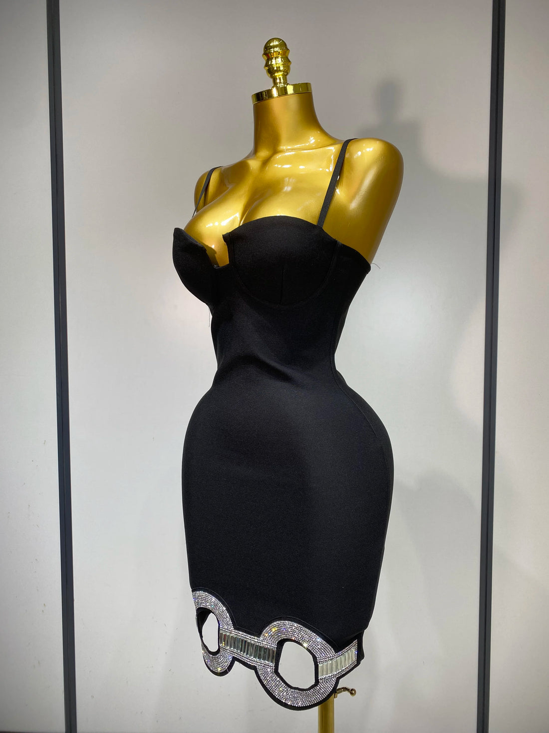 Women Fashion Sexy Backless Halter Black Midi Bodycon Bandage Dress 2025 Elegant Evening Club Luxury Birthday Party Dresses