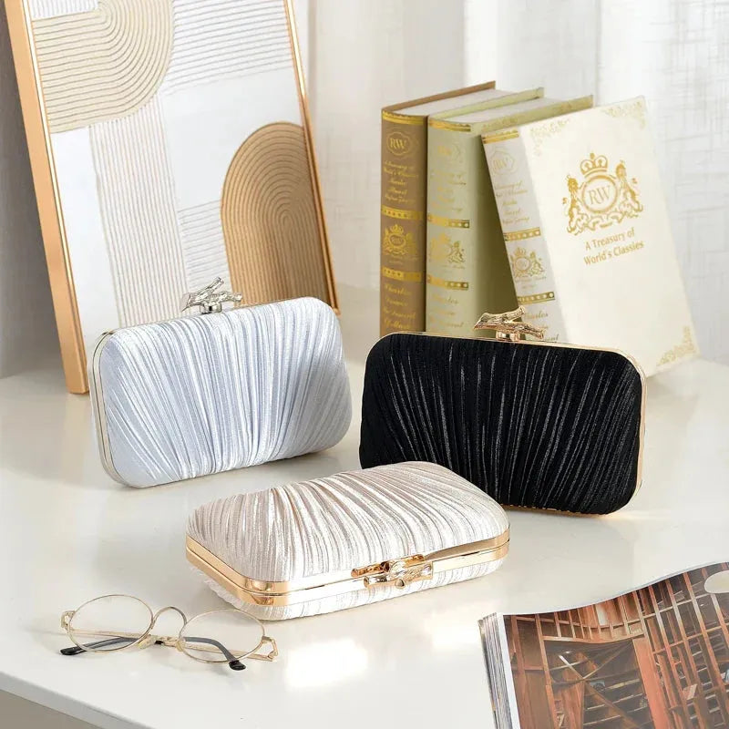 Cavesha gold clutch,gold clutch purses for women evening wedding cocktail party evening bag shoulder crossbody handbag