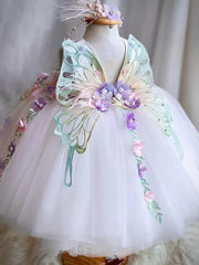 Robe de la princesse des filles ailes de papillon pour enfants