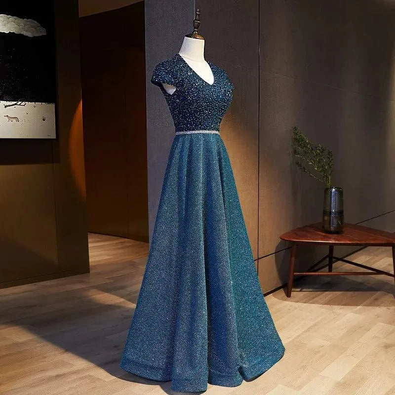 Long Women's Graduation Prom Dress for Women Formal Occasion