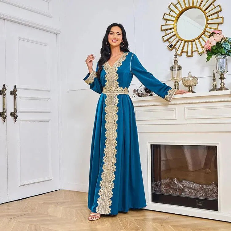Kaftan Precieux Caftan Caftan Marocain, Robe Longue à Col En V