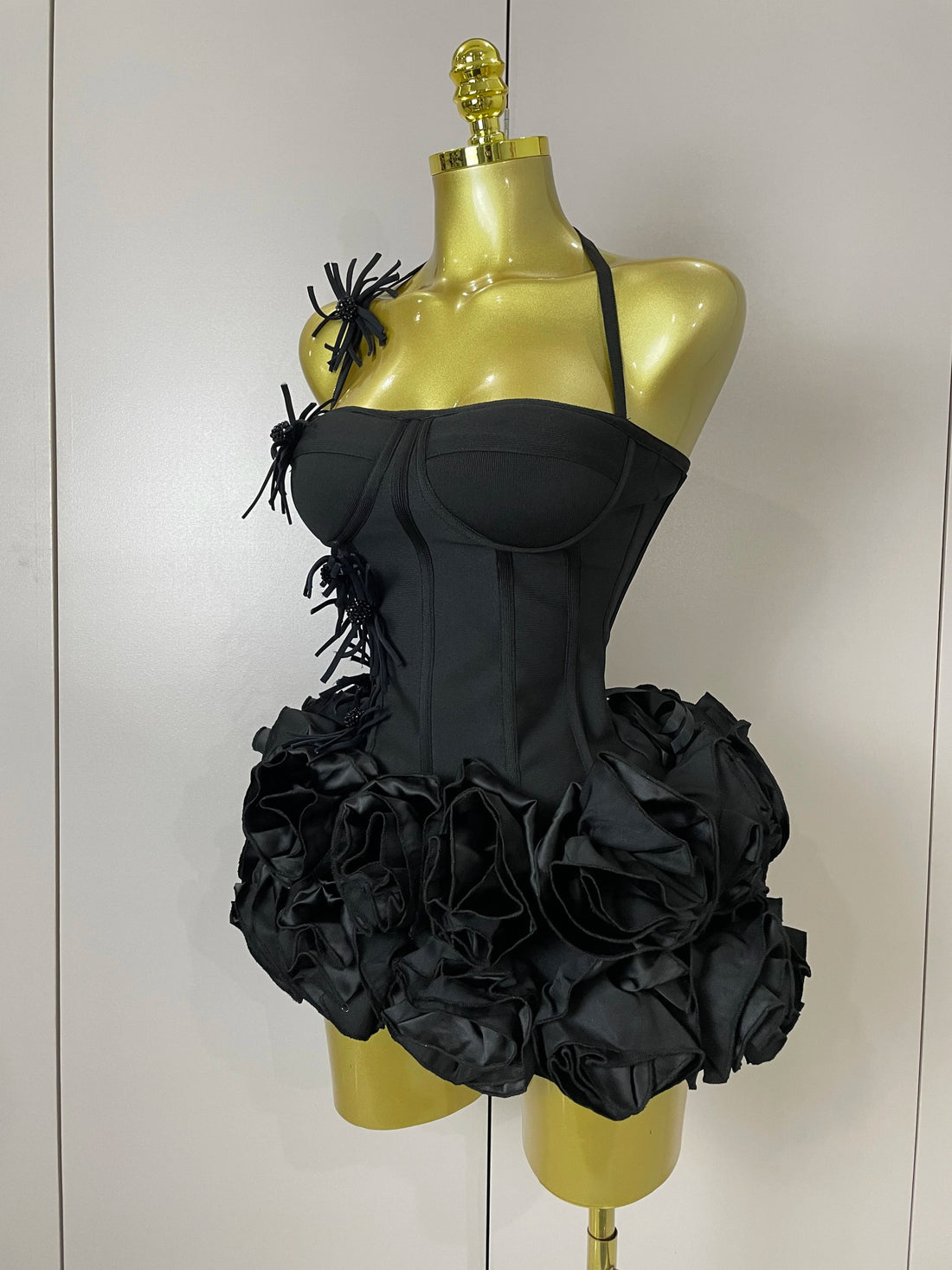 Women Sexy Halter Prom Gown Celebrity Club Two Piece Set Cocktail Elegant Fashion Luxury Birthday Party Red Black Bandage Outfit