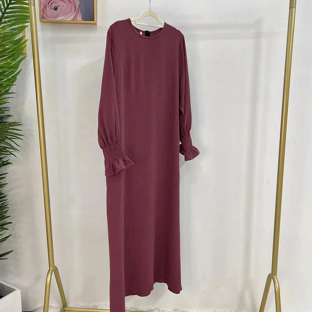 Modest Abayas for Women Muslim Ramadan Eid Prayer Dress Turkey Kaftan Islam Arab Robe Dubai Kaftan Loose Femme Musulmane Clothes