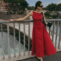 Suninheart 2025 Elegant and Beautiful Women's Dresses Red Sleeveless New Year Party Dresses Sexy Casual Birthday Dress