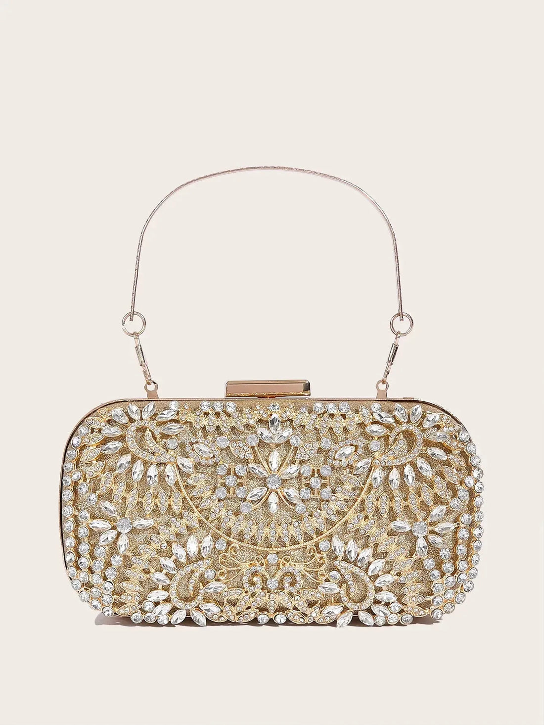 fashionable and shiny Corduroy dinner bag, lady's wedding handbag for party and dance Gold