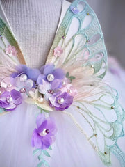 Robe de la princesse des filles ailes de papillon pour enfants