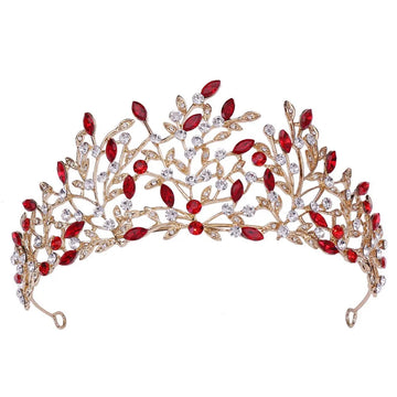 Baroque Wedding Hair Tiaras Crowns For Women Rhinestone Bridal Tiara Pageant Diadem Wedding Hair Jewelry Headdress Accessories