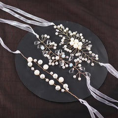 Fashion Korean Bracelet Handmade Simple Bride Bridesmaid Wrist Flower White Pearl Hand Flower Wedding Celebration Gift Jewelry