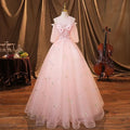 Quince Dress | New Sweet Pink Quinceanera DressesFree Petticoat Beautiful Flower Princess Ball GownColors Size Party Dress Customized