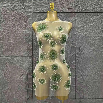 White Color Women Sleeveless Sexy O-Neck Bodycon Mini Dress Celebrate Nightclub Party Birthday Fashion Outfit Vestido